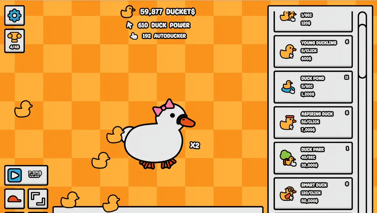 Clicker Duck gameplay screenshot